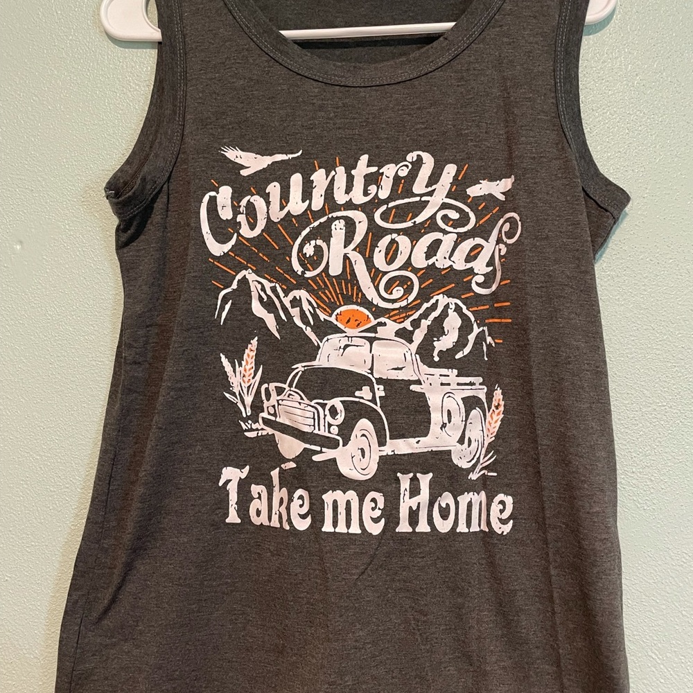 Tank top slogan music